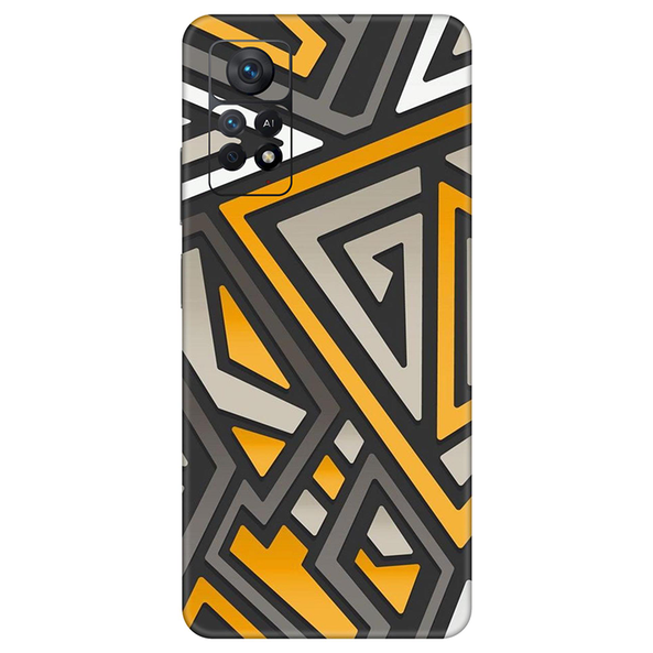 Xiaomi Redmi Note 11 Series Orange Pattern Mobile Skin