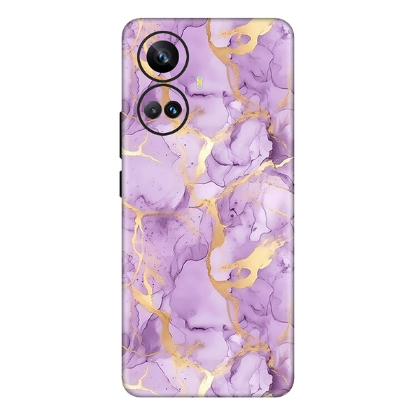 realme 10 Series Lavender Marble Mobile Skin