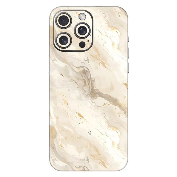 Iphone 14 Series Apricot Shade Marble Mobile Skin