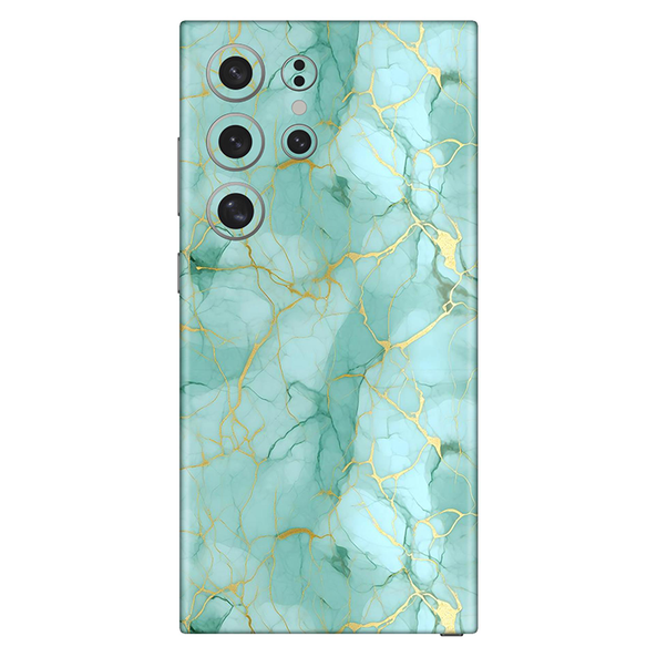 Samsung galaxy s22 Series Cyan Marble Mobile Cover