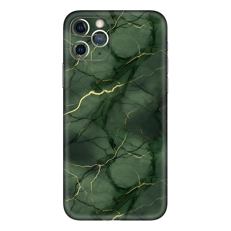 Iphone 11 Series Bottle Green Marble Mobile Skin