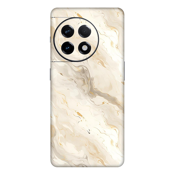 Oneplus 11 Series Apricot Shade Marble Mobile Skin