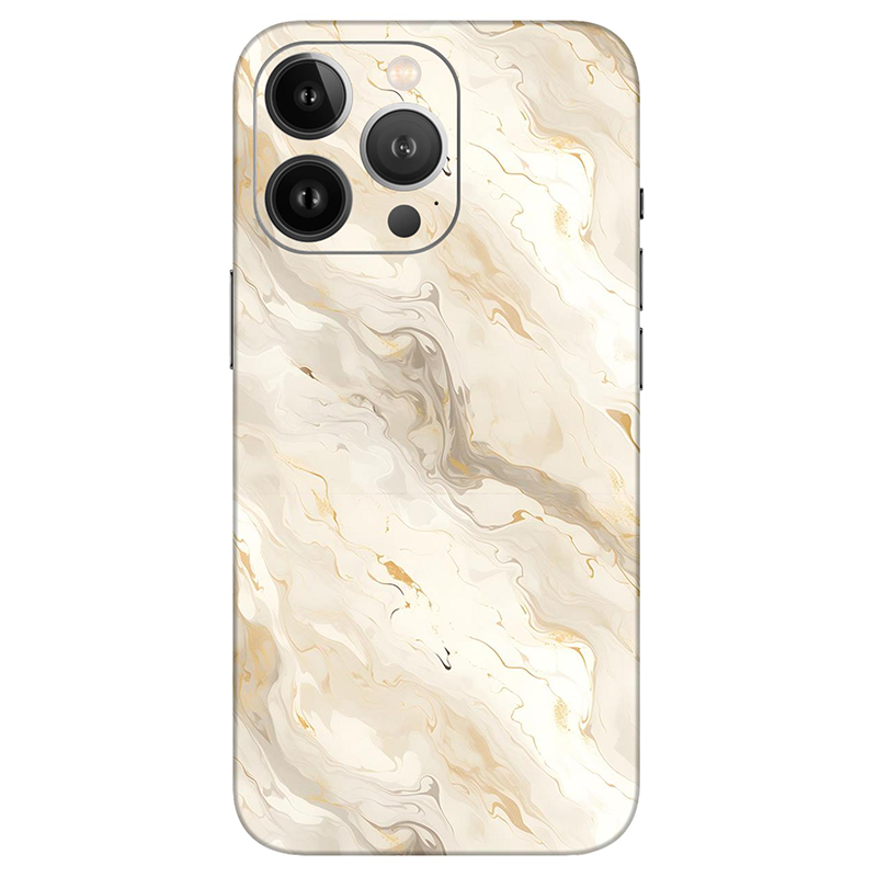 Iphone 13 Series Apricot Shade Marble Mobile Skin