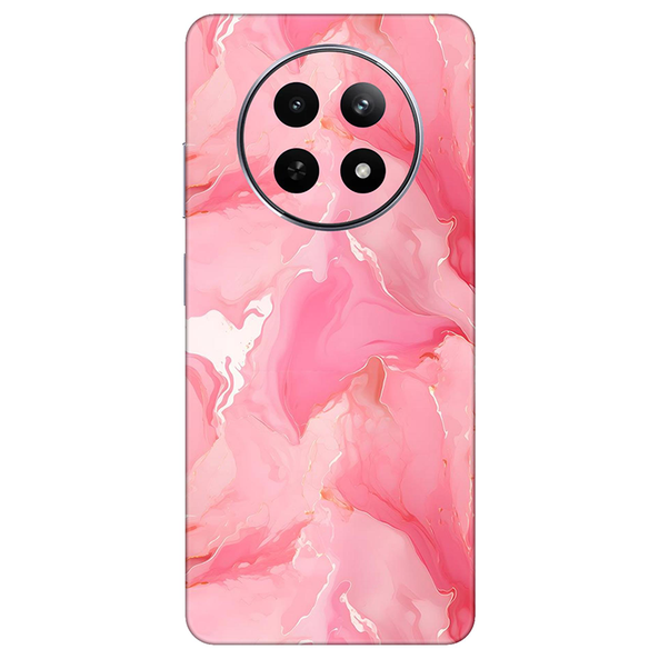 Realme 12 Series Salmon Pink Marble Mobile Skin