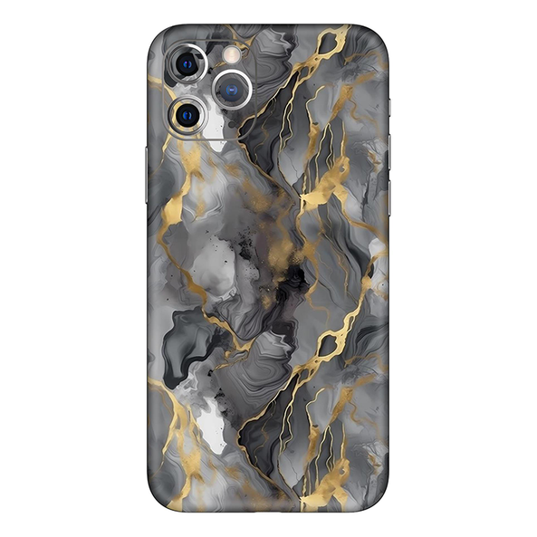 Iphone 11 Series Grey Marble Mobile Skin