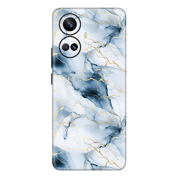 realme 10 Series Light Cyan Marble Mobile Skin