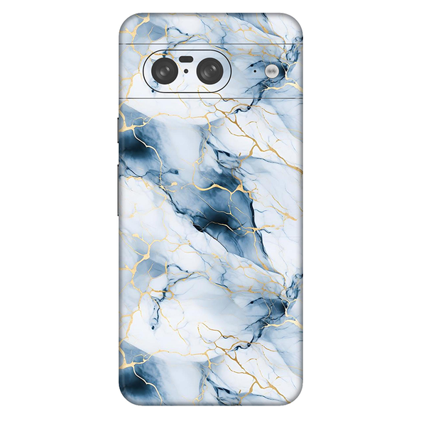 Google Pixel 8 Series  Light Cyan Marble Mobile Skin