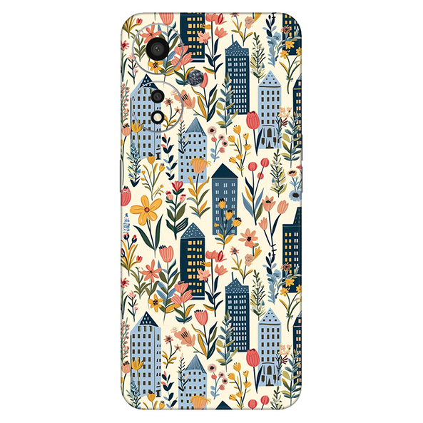 Oppo A Series Multicolored Floral Mobile Skin