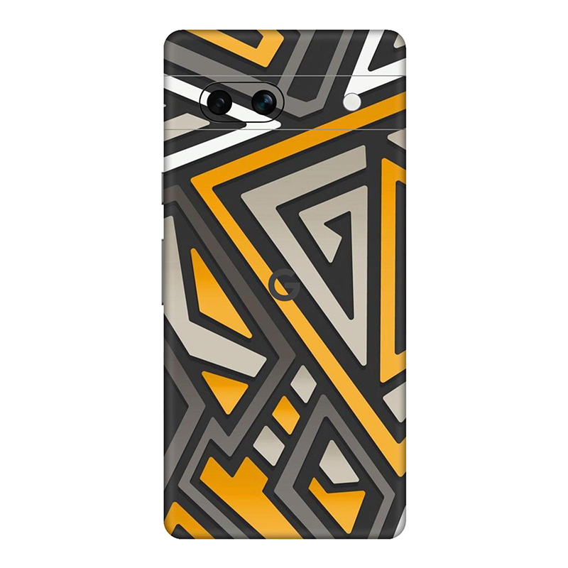 Google Pixel 7 Series Orange Pattern Mobile Skin