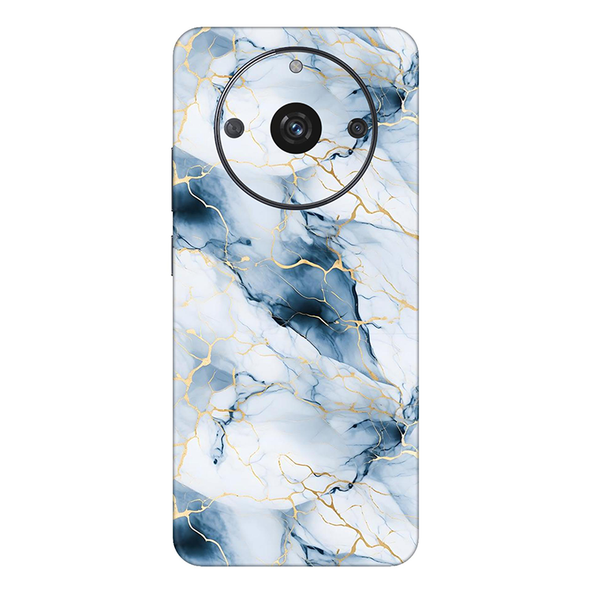 realme Narzo Series Light Cyan Marble Mobile Skin