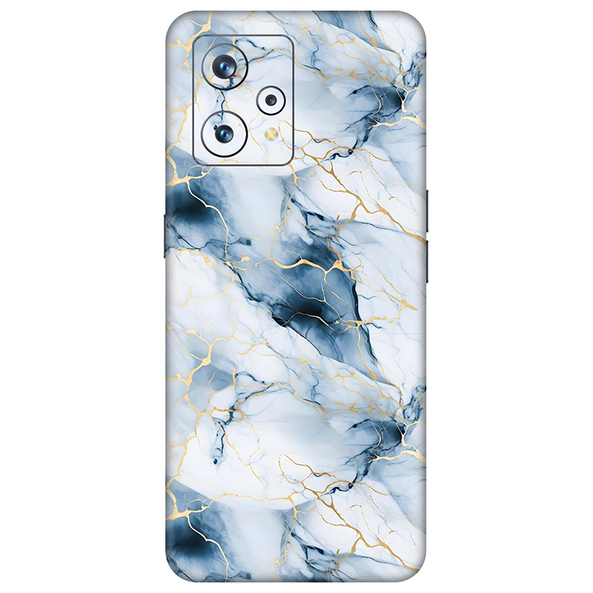 Realme 9 Series Light Cyan Marble Mobile Skin