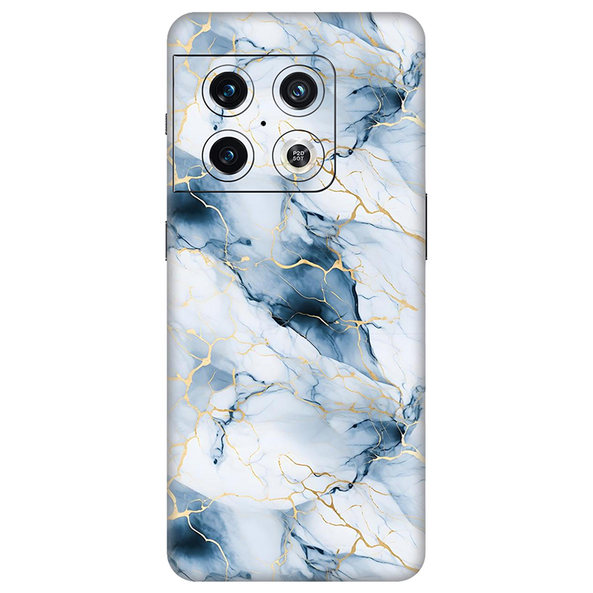 One Plus 10 Series Light Cyan Marble Mobile Skin