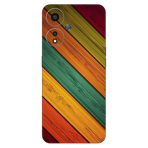 Oppo A Series Multi Color Strip Mobile Skin