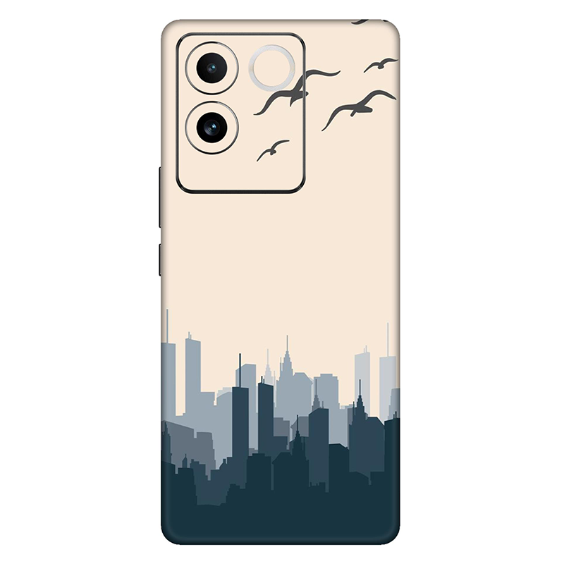 Vivo T Series Aesthetic City View Mobile Skin