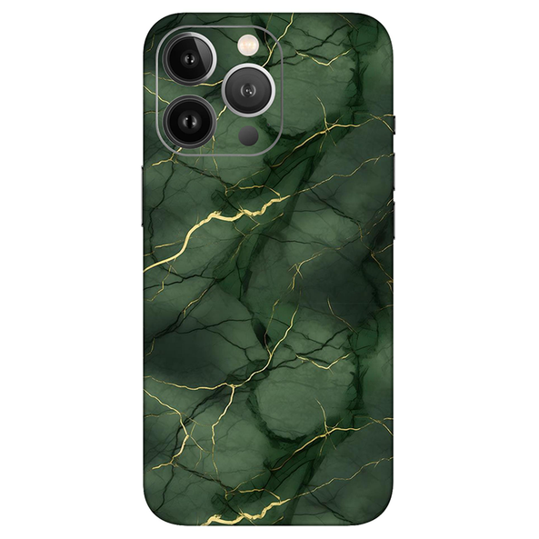 Iphone 13 Series Bottle Green Marble Mobile Skin