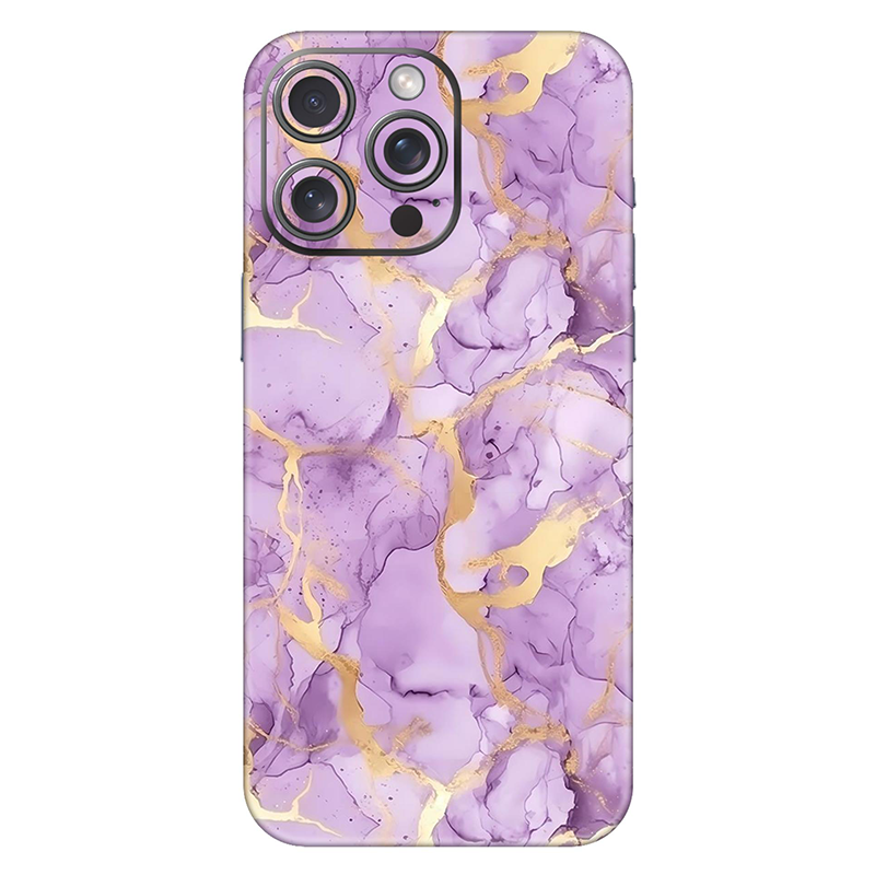 Iphone 15 Series Lavender Marble Mobile Skin