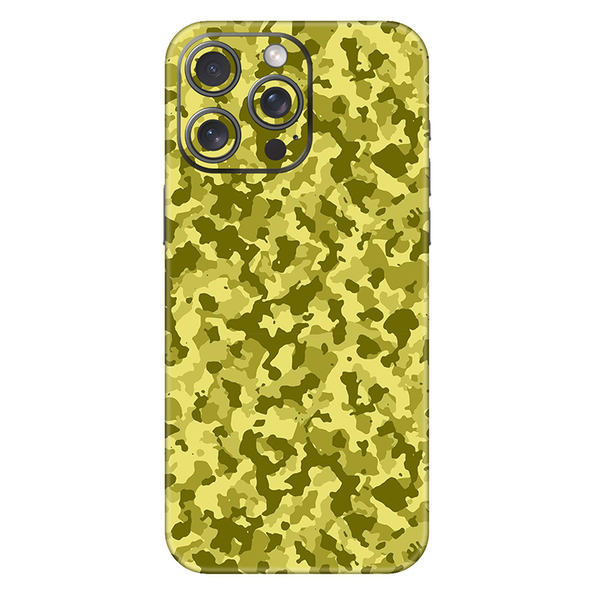 Iphone 14 Series Yellow Camouflage Mobile Skin