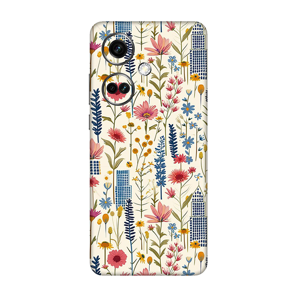 One Plus Nord CE Series Pink Floral City Mobile Skin