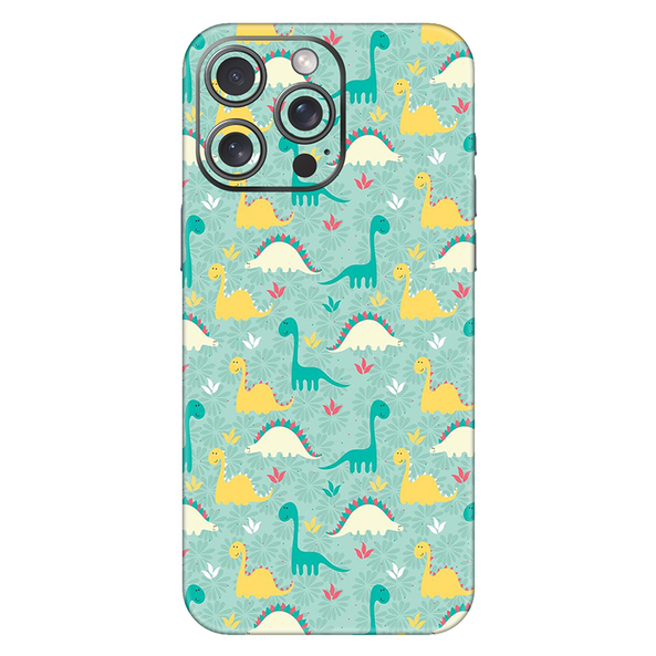 Iphone 14 Series Dinosaur Doodle Mobile Skin