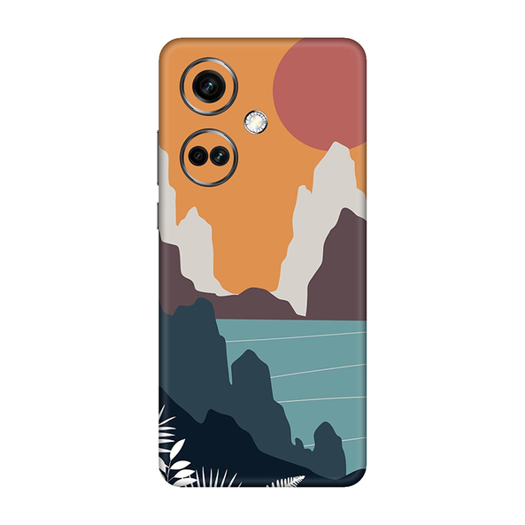 One Plus Nord CE Series Orange Sky Aesthetic Mobile Skin