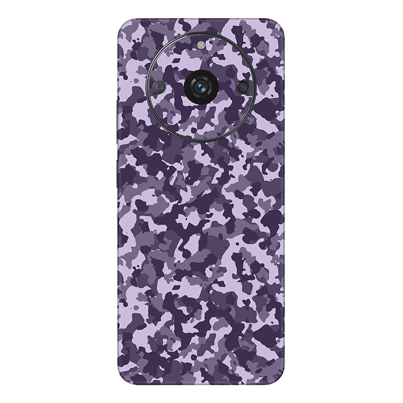 realme Narzo Series Lilac Camouflage Mobile Skin