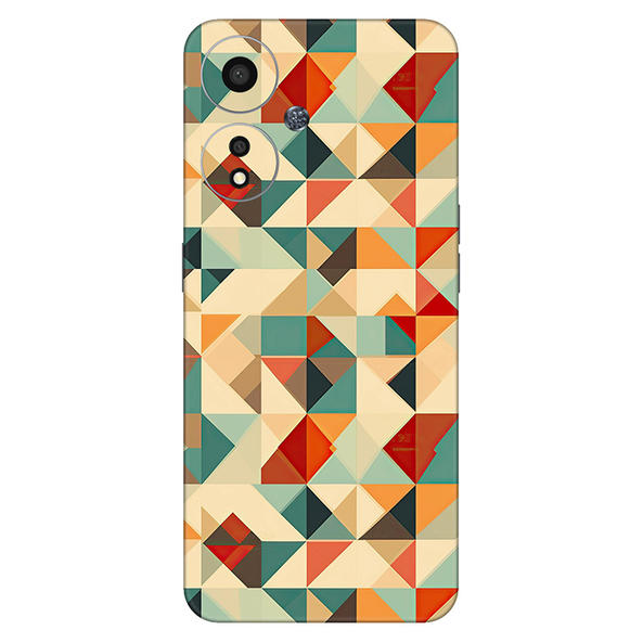 Oppo A Series Multicolored Square Geometric Mobile Skin