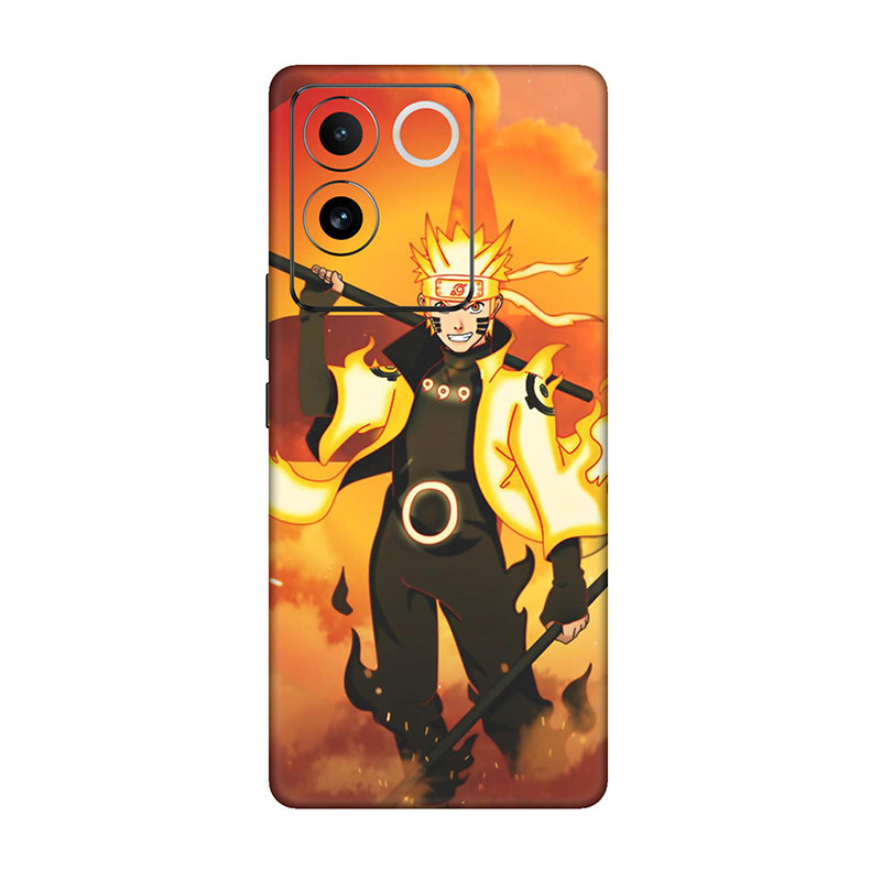 Vivo T Series  Naruto Nine Tails Chakra Mobile Skin