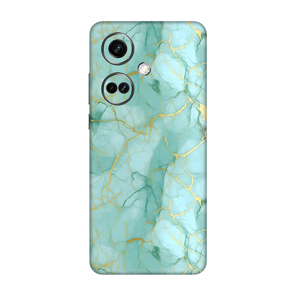 One Plus Nord CE Series Cyan Marble Mobile skin