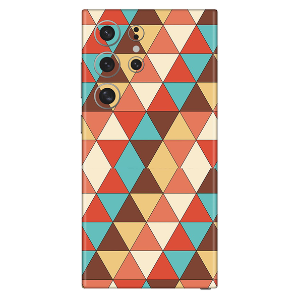 Samsung S24 Series  Seamless Multicolored  Triangle Mobile Skin