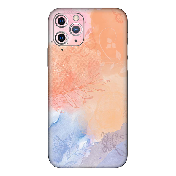 Iphone 11 Series Persian Orange Watercolor Mobile Skin