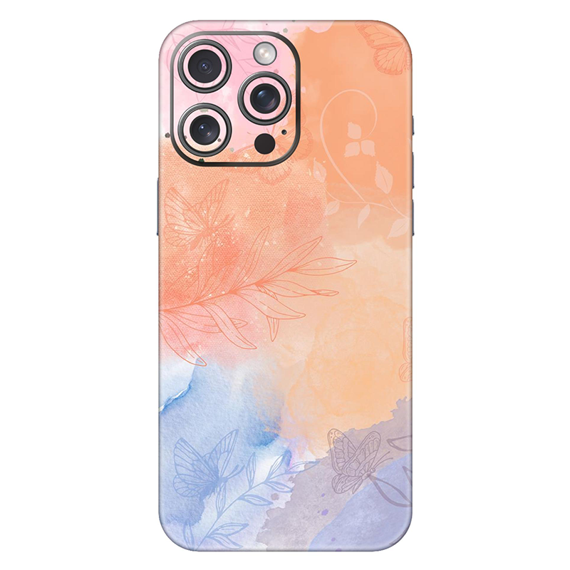 Iphone 15 Series Persian Orange Watercolor Mobile Skin