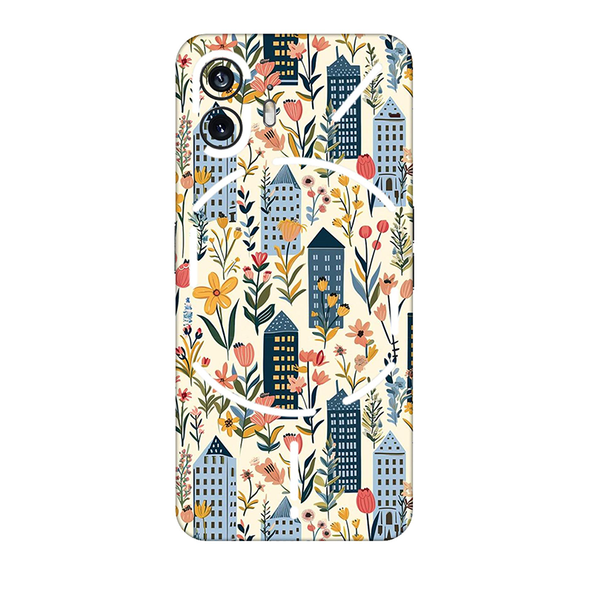 Nothing Series Multicolored Floral Mobile Skin