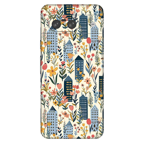 Google Pixel 8 Series Multicolored Floral Mobile Skin