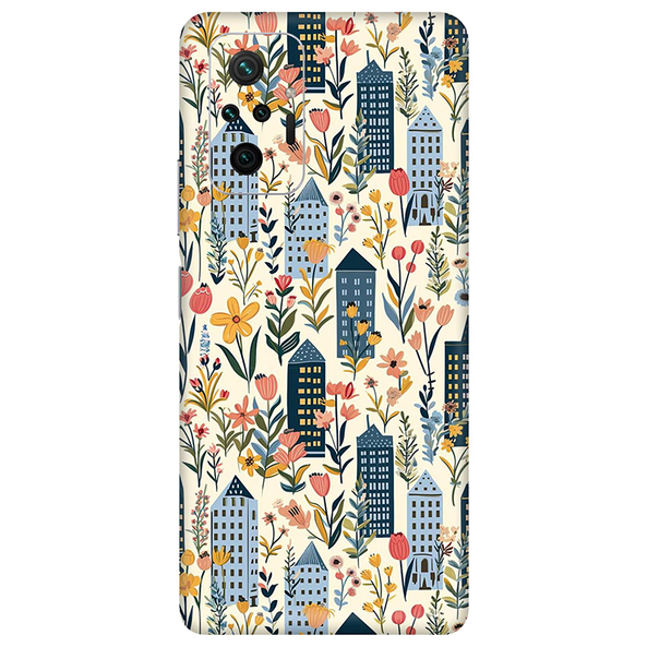 Xiaomi Redmi Note 10 Series Multicolored Floral Mobile Skin