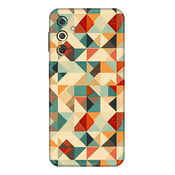 Samsung M Series Multicolored Square Geometric Mobile Skin