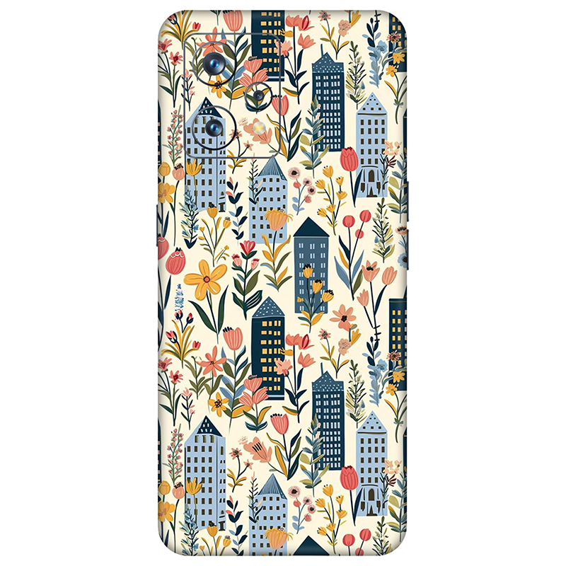 Realme 9 Series Multicolored Floral Mobile Skin