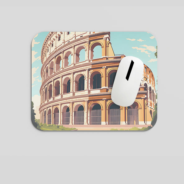 Melodyshoo iconic Rome Colosseum view Mousepad