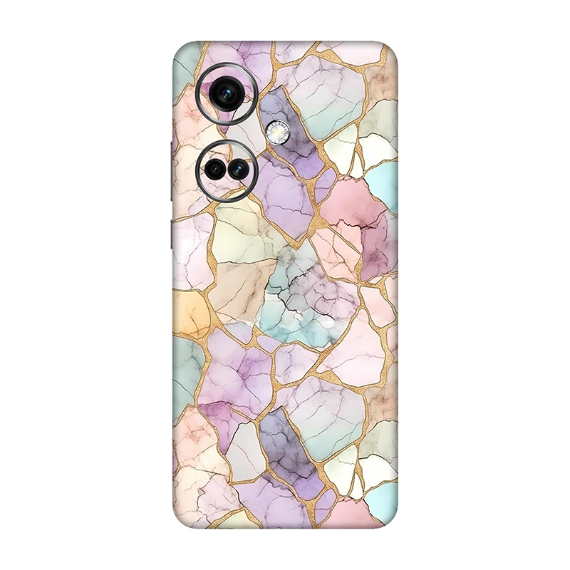 One Plus Nord CE Series Rainbow Marble Mobile Skin