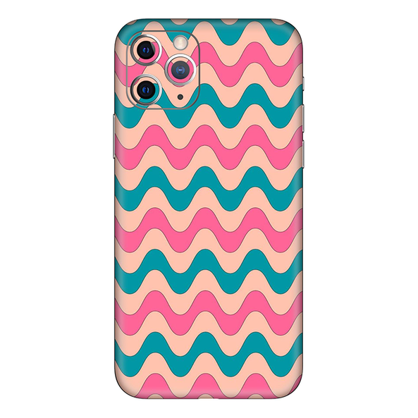 Iphone 11 Series Pink Blue Retro Waves Mobile Skin