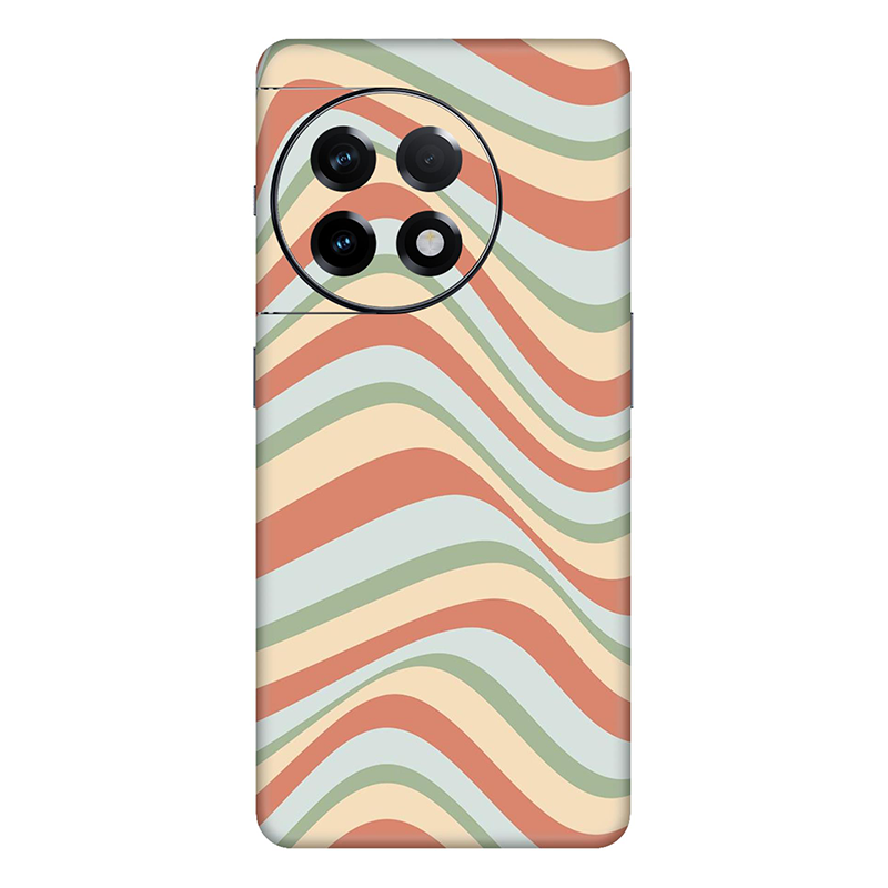 Oneplus 11 Series Retro Blue Swirl Mobile Skin