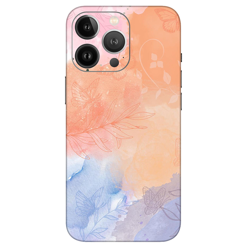 Iphone 13 Series Persian Orange Watercolor Mobile Skin