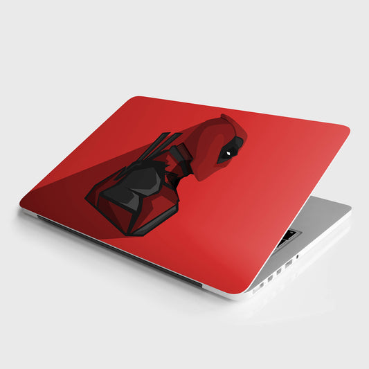 Deadpool red laptop skin