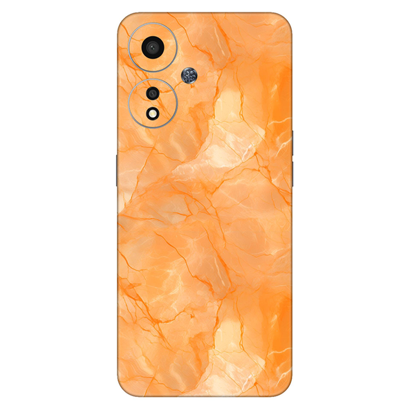 Oppo A Series Orange Marble Mobile Skin