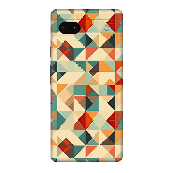 Google Pixel 6 Series Multicolored Square Geometric Mobile Skin