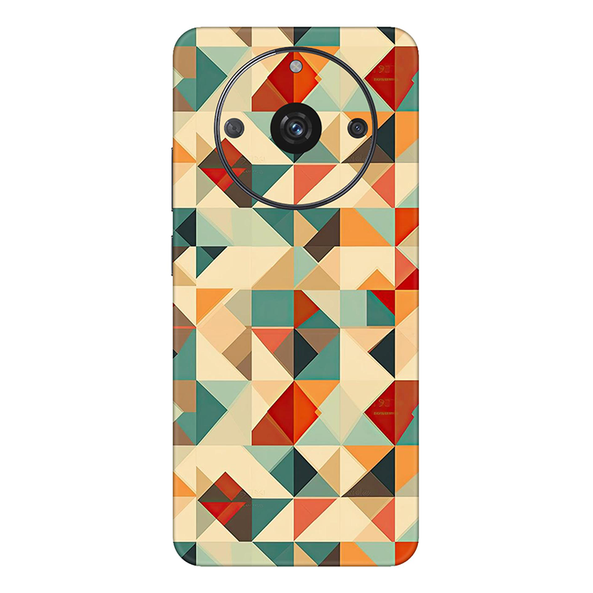 realme Narzo Series Multicolored Square Geometric Mobile Skin