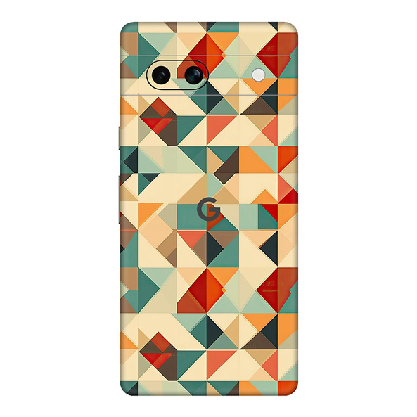 Google Pixel 7 Series Multicolored Square Geometric Mobile Skin