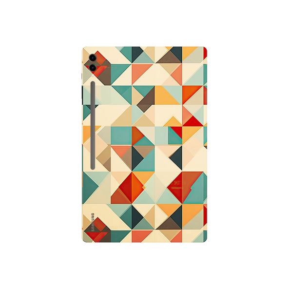 Multicolored Square Geometric Tablet Skin