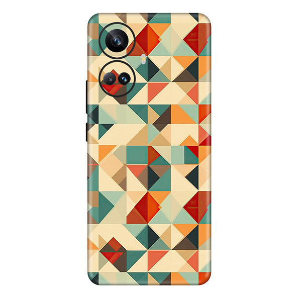 realme 10 Series Multicolored Square Geometric Mobile Skin