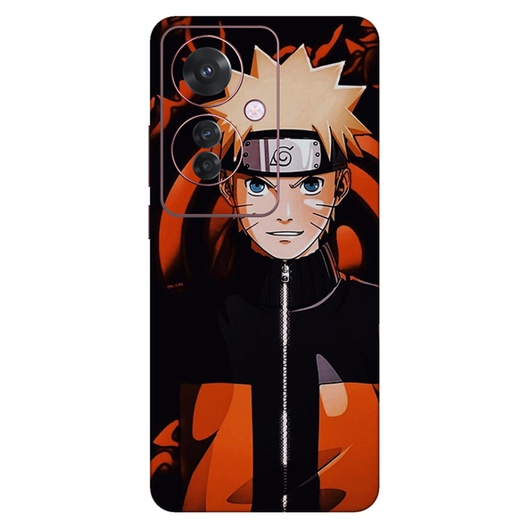 Oppo F Series Naruto Orange & Black Mobile Skin