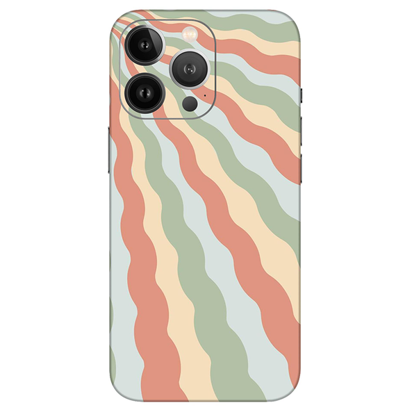 Iphone 13 Series Peach Retro Waves Mobile Skin